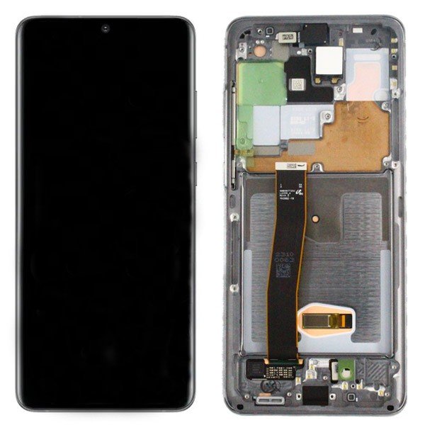 Écran LCD Tactile avec Cadre Samsung G988F Galaxy S20 Ultra 5G Écran GH82-22327B/GH82-22271B Cosmic Gris 2 Écran LCD Tactile avec Cadre Samsung G988F Galaxy S20 Ultra 5G Écran GH82-22327B/GH82-22271B Cosmic Gris