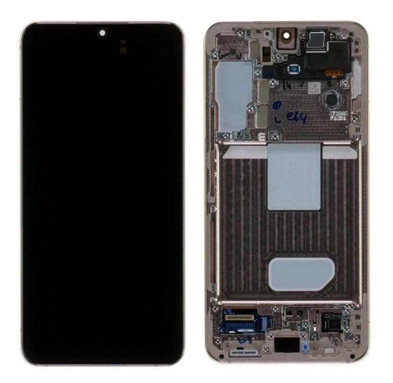 Écran LCD + Tactile Avec Cadre Samsung Galaxy S22 SM-S901B - GH82-27520D/GH82-27521D - Rose Gold
