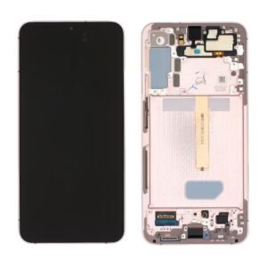 Écran LCD + Tactile Avec Cadre Samsung Galaxy S22 Plus SM-S906B - GH82-27500D/GH82-27501D - Rose Gold