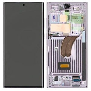 Écran LCD + Tactile Avec Cadre Samsung Galaxy S23 Ultra SM-S918B - GH82-30466D/GH82-30465D - Lavender