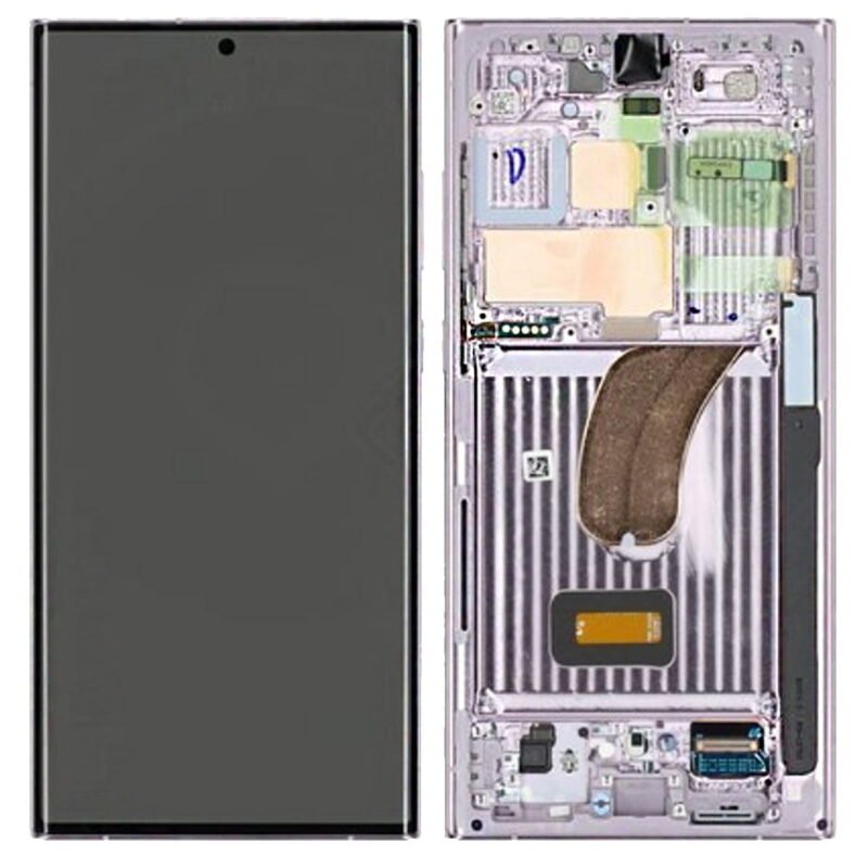 Écran LCD Tactile avec Cadre Samsung Galaxy S23 Ultra SM-S918B - GH82-30466D/GH82-30465D - Lavender 2 Écran LCD Tactile avec Cadre Samsung Galaxy S23 Ultra SM-S918B - GH82-30466D/GH82-30465D - Lavender