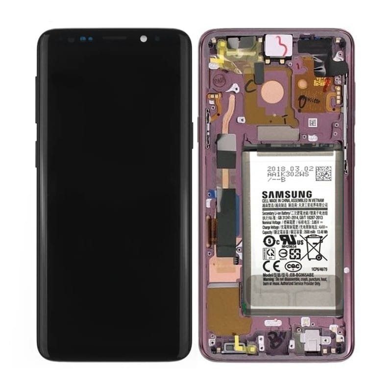 Écran LCD Tactile avec Cadre Samsung G960F Galaxy S9 - GH82-15994B - Avec Batterie - Violet 2 Écran LCD Tactile avec Cadre Samsung G960F Galaxy S9 - GH82-15994B - Avec Batterie - Violet