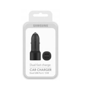 Samsung Dual Fast Charge Car Charger (15W) EP-L1100NBEGWW - Noir