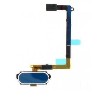 Samsung G920F Galaxy S6 Câble flexible + bouton d'accueil GH96-08166D Cyan Bleu