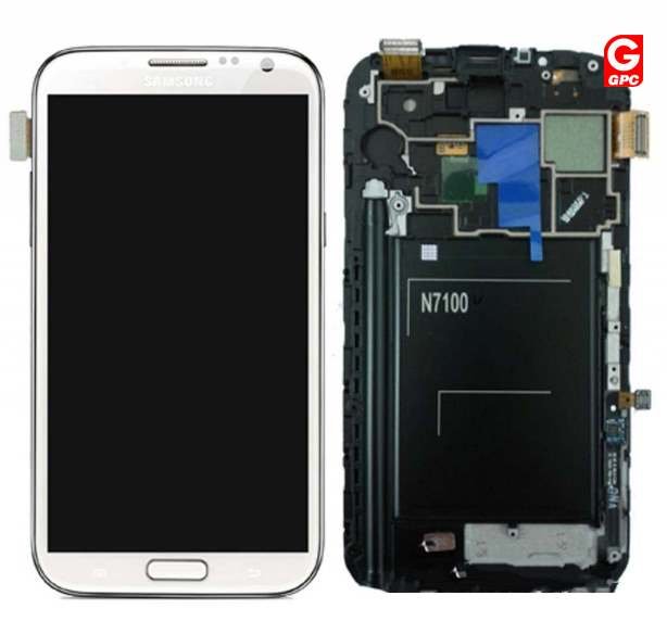 Écran LCD Tactile avec Cadre Samsung N7100 Galaxy Note 2 GH97-14112A Blanc 2 Écran LCD Tactile avec Cadre Samsung N7100 Galaxy Note 2 GH97-14112A Blanc