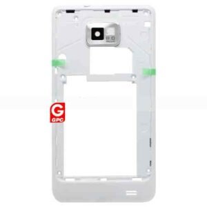 Samsung i9100 Galaxy S2 Cadre central  Blanc