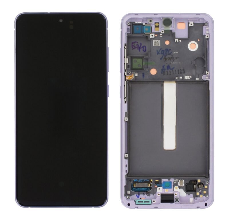 Écran LCD + Tactile Avec Cadre Samsung Galaxy S21 FE SM-G990B - GH82-26414D/GH82-26420D/GH82-26590D - Lavender
