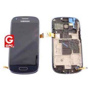 Samsung I8190 Galaxy S3 Mini Écran LCD + Tactile Avec Cadre  Bleu