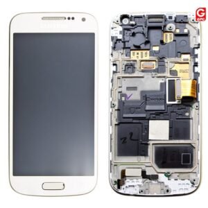 Écran LCD + Tactile Avec Cadre Samsung I9195 Galaxy S4 MiniGH97-14766B Blanc