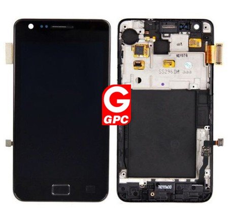 Samsung i9105 Galaxy S2 Plus Écran LCD Tactile avec Cadre Bleu