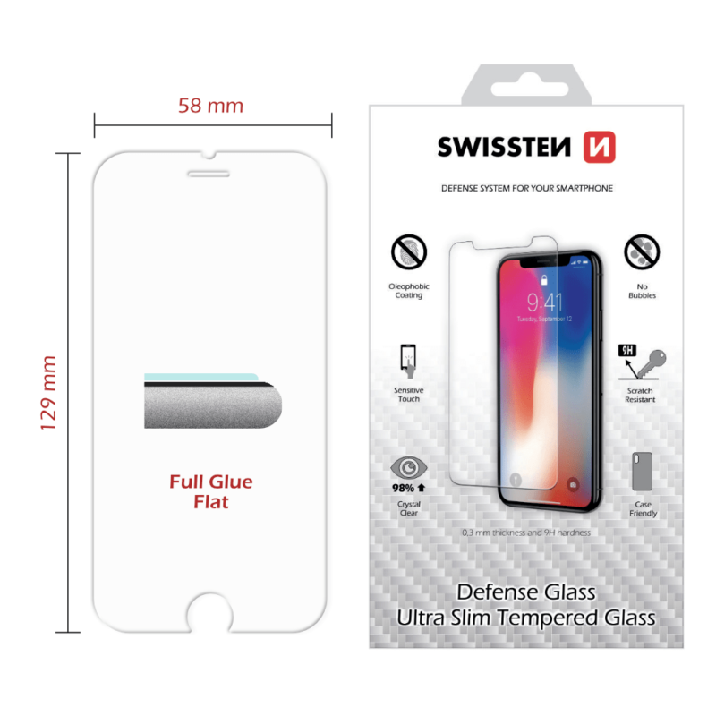 Swissten iPhone 7/iPhone 8 Film Verre Trempé - 74507777 - 9H / 2.5D 2 Swissten iPhone 7/iPhone 8 Film Verre Trempé - 74507777 - 9H / 2.5D