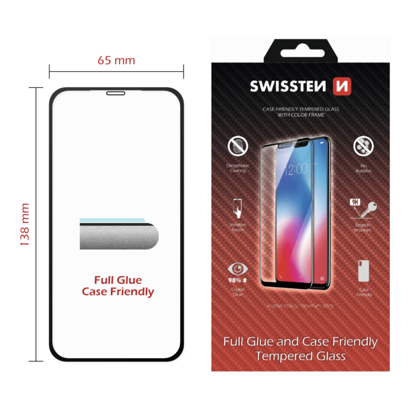Swissten iPhone 11 Pro Film Verre Trempé - 54501704 - Full Glue - Noir 2 Swissten iPhone 11 Pro Film Verre Trempé - 54501704 - Full Glue - Noir