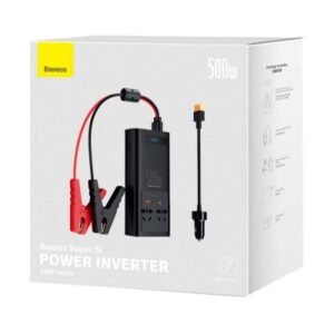 Baseus  Power Inverter - 150W 12V / 500W 220V  (C+U + Dual EU plug) - Noir