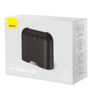 Baseus Car Tool Smart Cleaner Auto Car Trash Can (include Free Trash Bags 2 Rolls/60  pièces Each) Noir (CRLJT01-01)