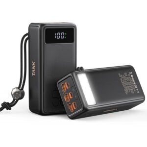 Veger Tank Boost Fast Charging Powerbank Multiple Ports incl. LED - 130W 56.000mAh - Noir