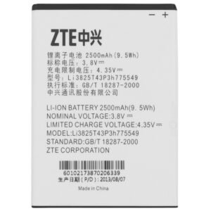 ZTE V987 Batterie Li3825T43P3h775549 - 2500 mAh