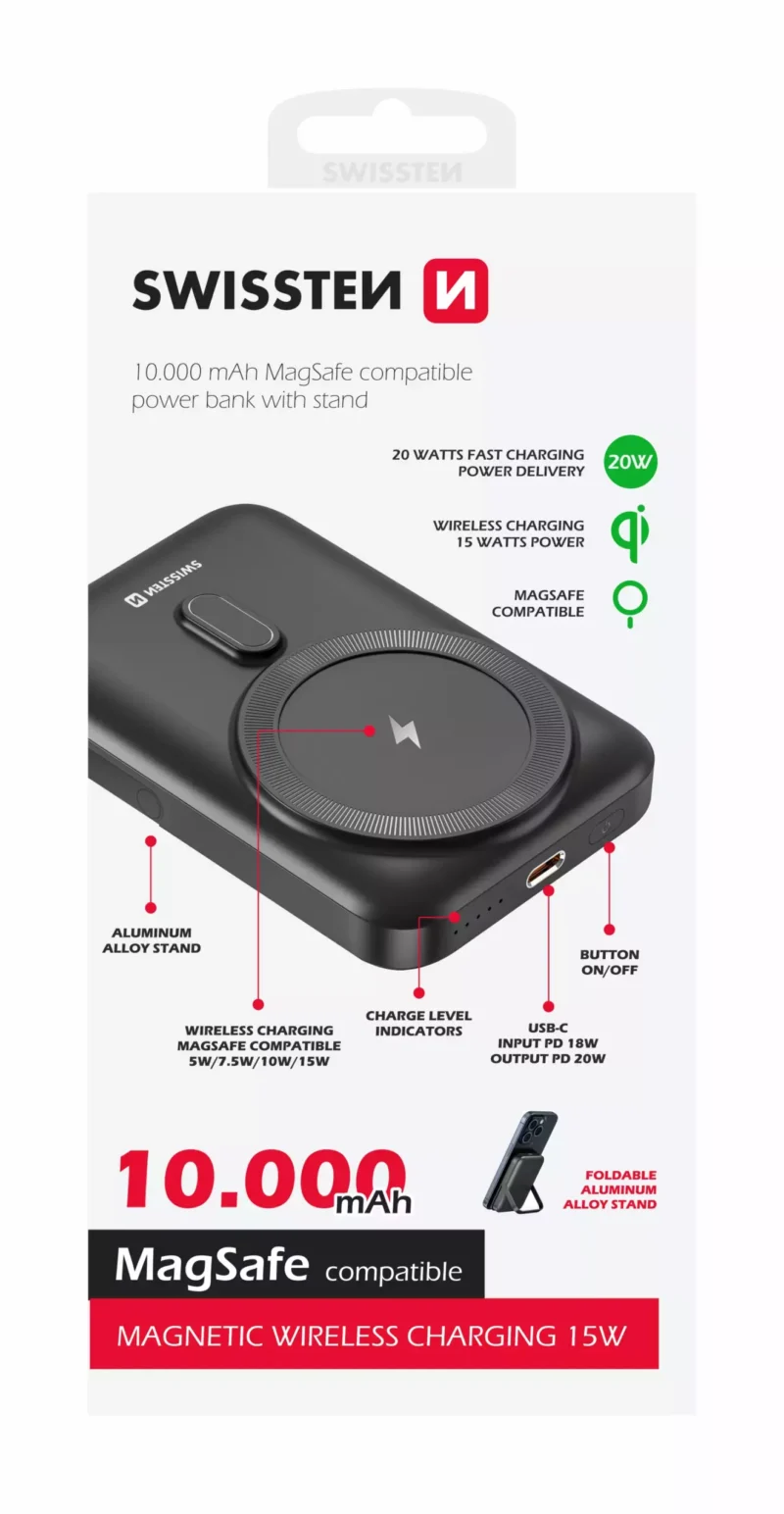 Batterie externe MagSafe Swissten 20W - 22013974 - 10.000 mAh