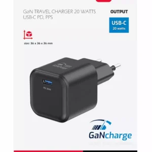 Chargeur de voyage Swissten 20W UBS-C - 22070110 - Noir