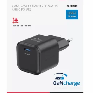 Chargeur de voyage Swissten 35W UBS-C - 22070210 - Noir