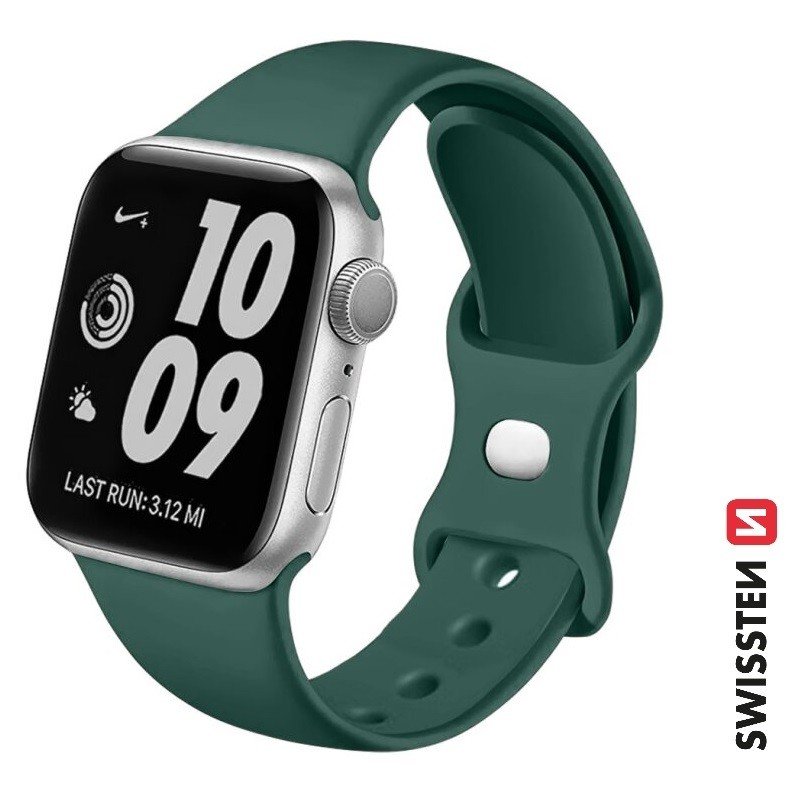 Swissten Apple Watch 42-49mm Bracelet en silicone - 46000117 - Stone Gris 2 Swissten Apple Watch 42-49mm Bracelet en silicone - 46000117 - Stone Gris