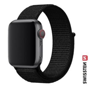 Swissten Apple Watch 38-41mm Nylon Band - 46000702 - Noir