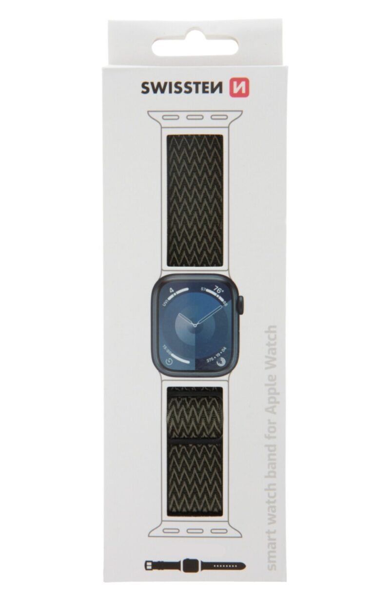 Swissten Apple Watch 38-41mm Nylon Band - 46000708 - Avec Buckle - Khaki 2 Swissten Apple Watch 38-41mm Nylon Band - 46000708 - Avec Buckle - Khaki
