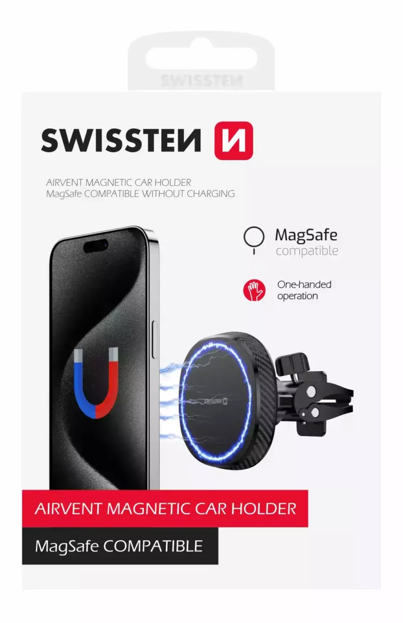 Support de voiture Swissten Compact Airvent MagStick - 65010800