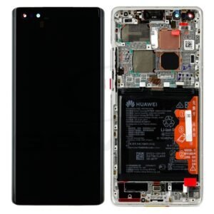 Écran LCD + Tactile Avec Cadre Huawei Mate 40 Pro (NOH-NX9) - 02353YXC/02353YMU - Silver