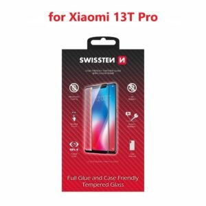 Swissten Xiaomi 13T Pro (23078PND5G) Verre Trempé - 54501857 - Colle Complète - Noir