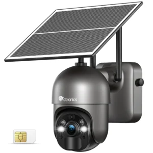 Ctronics 3G/4G LTE Caméra Surveillance Solaire