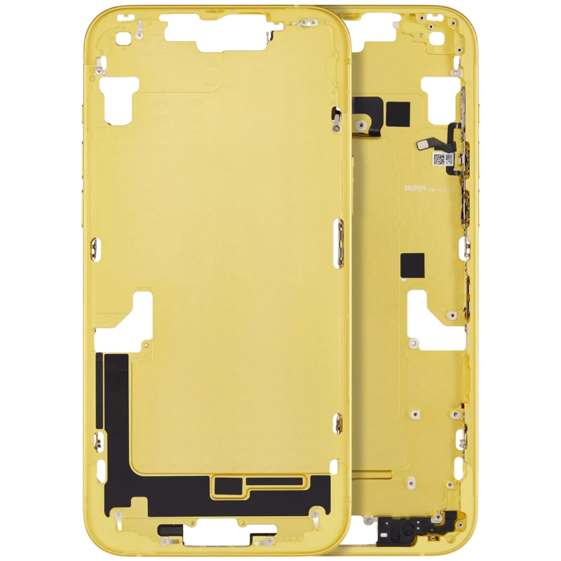 Cadre central iPhone 15 - Avec de petites pièces - Jaune
