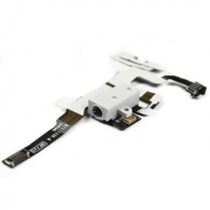 Apple iPhone 4S Nappe Prise Casque  avec Bouton Volume  Nappe Blanc