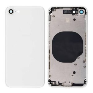 Cache arrière iPhone SE (2022) - Avec petites pièces - Blanc