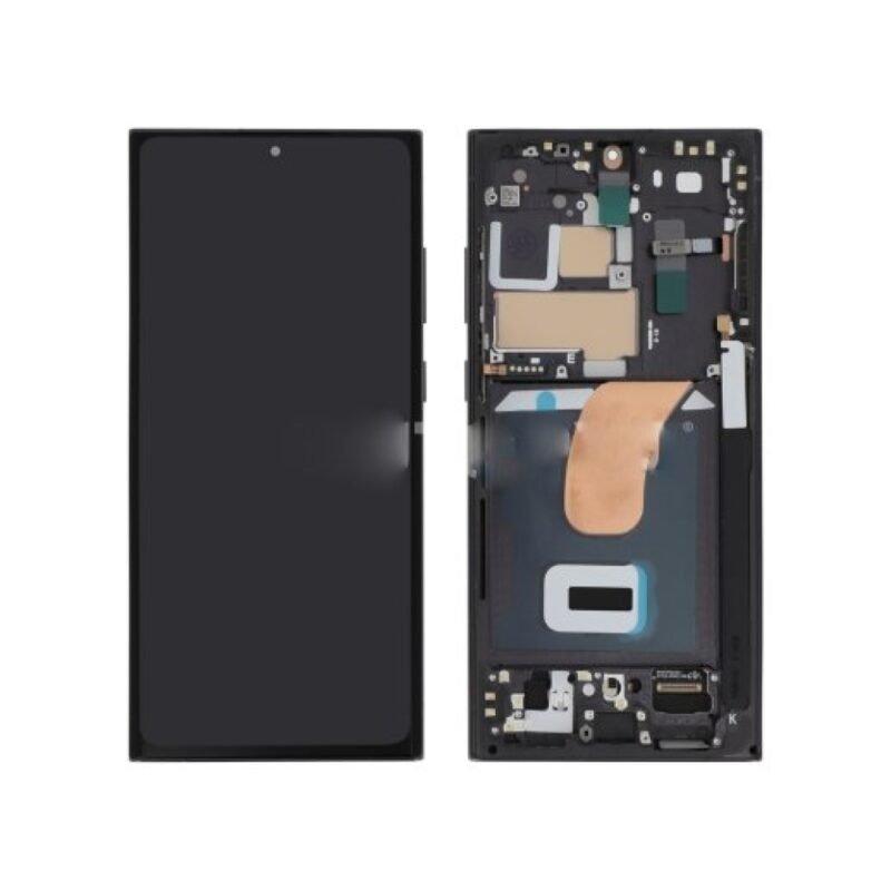 Écran LCD Tactile avec Cadre Samsung Galaxy S23 Ultra SM-S918B - OEM Reconditionné - Noir