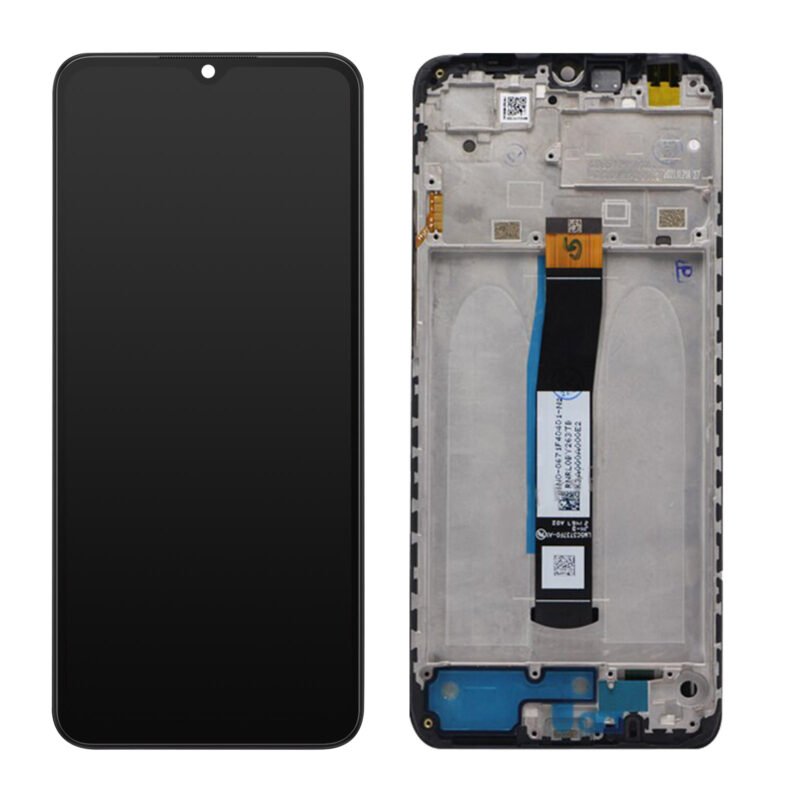 Écran LCD + Tactile Avec Cadre Xiaomi Redmi 10C (220333QAG) - Noir