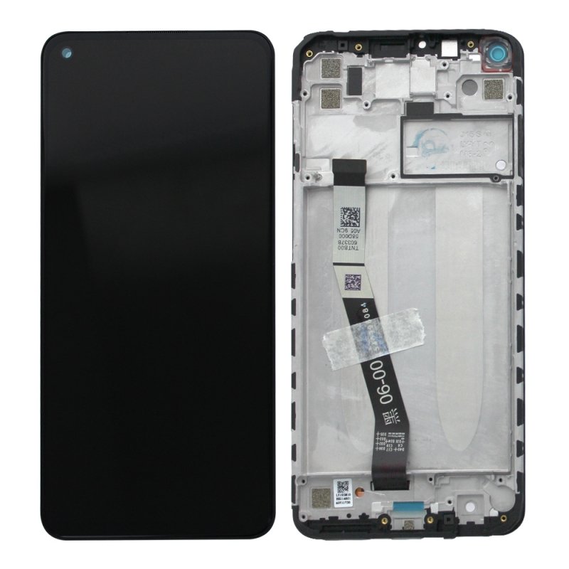 Xiaomi Redmi Note 9S LCD Écran LCD Tactile avec Cadre Xiaomi Redmi Note 9S (M2003J6A1G)/Redmi Note 9 Pro (M2003J6B2G)/Redmi Note 9 Pro Max (M2003J6B1I)/Redmi Note 10 Lite (M2002F4LG)/Poco M2 Pro (M2003J6CI) - Noir