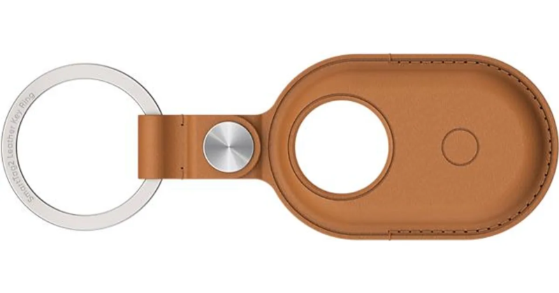 Samsung Étui porte-clés en cuir végétalien pour SmartTag2 - GP-FUT560BRAAW - Marron