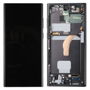 Écran LCD + Tactile Avec Cadre Samsung Galaxy S22 Ultra SM-S908B - OEM Reconditionné - Noir