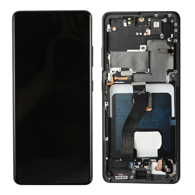 Écran LCD + Tactile + Châssis Samsung Galaxy S21 Plus SM-G996B - Oled - Noir 2 Écran LCD + Tactile + Châssis Samsung Galaxy S21 Plus SM-G996B - Oled - Noir
