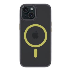 Coque Tactical iPhone 15 Magforce Hyperstealth 2.0 - 8596311250576 - Noir/Yellow