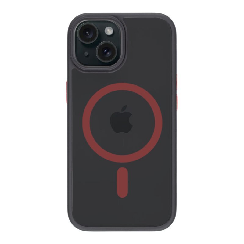 Coque Tactical iPhone 15 Magforce Hyperstealth 2.0 - 8596311250583 - Noir/Red