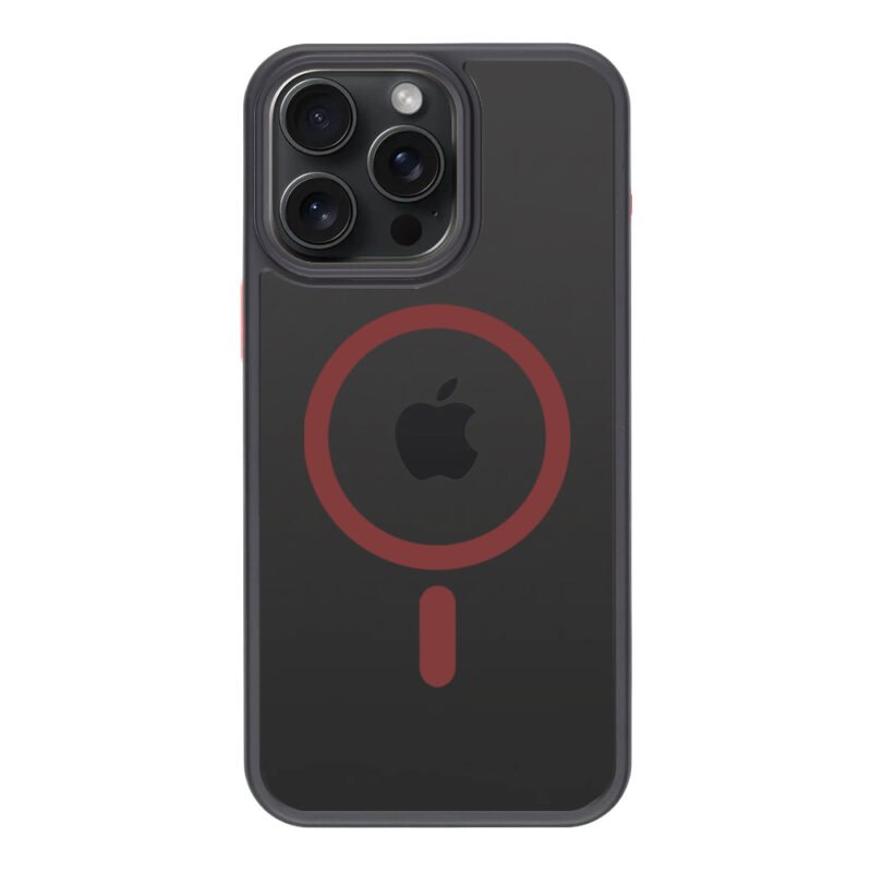 Coque Tactical iPhone 15 Pro Max Magforce Hyperstealth 2.0 - 8596311250620 - Noir/Red