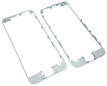 Apple iPhone 6G LCD Frame Front Bezel Incl. Adhesive Blanc Apple iPhone 6G Cadre LCD Lunette avant incl. Adhésif Blanc