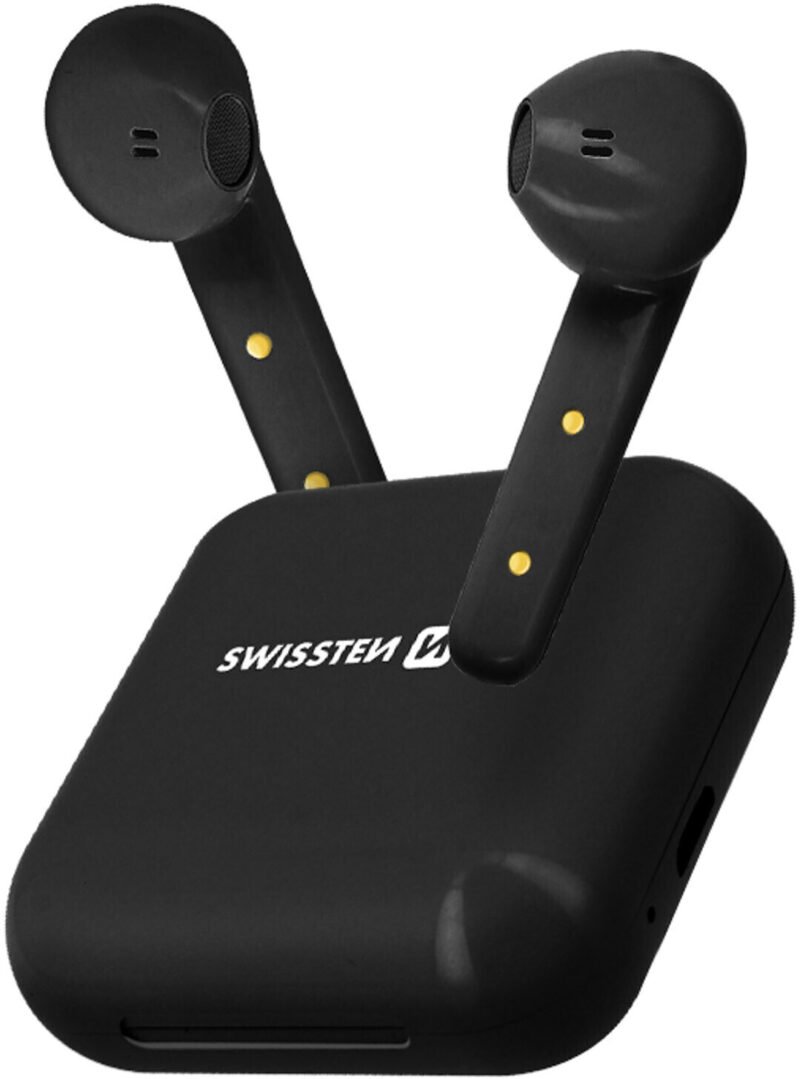 Swissten Flypods Headphones - Bluetooth TWS - Noir
