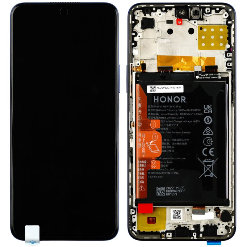 Écran LCD Tactile Avec Cadre Honor X8 (TFY-LX1/TFY-LX2/TFY-LX3) 0235ACDR - Bleu Océan 2 Écran LCD Tactile Avec Cadre Honor X8 (TFY-LX1/TFY-LX2/TFY-LX3) 0235ACDR - Bleu Océan