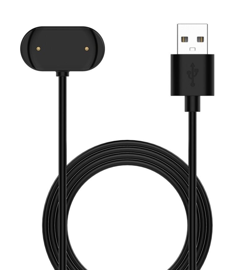 Tactical USB Charging Cable For Amazfit GTR3/GTR3 PRO/GTS3/T-Rex 2 - 8596311170607 - Noir