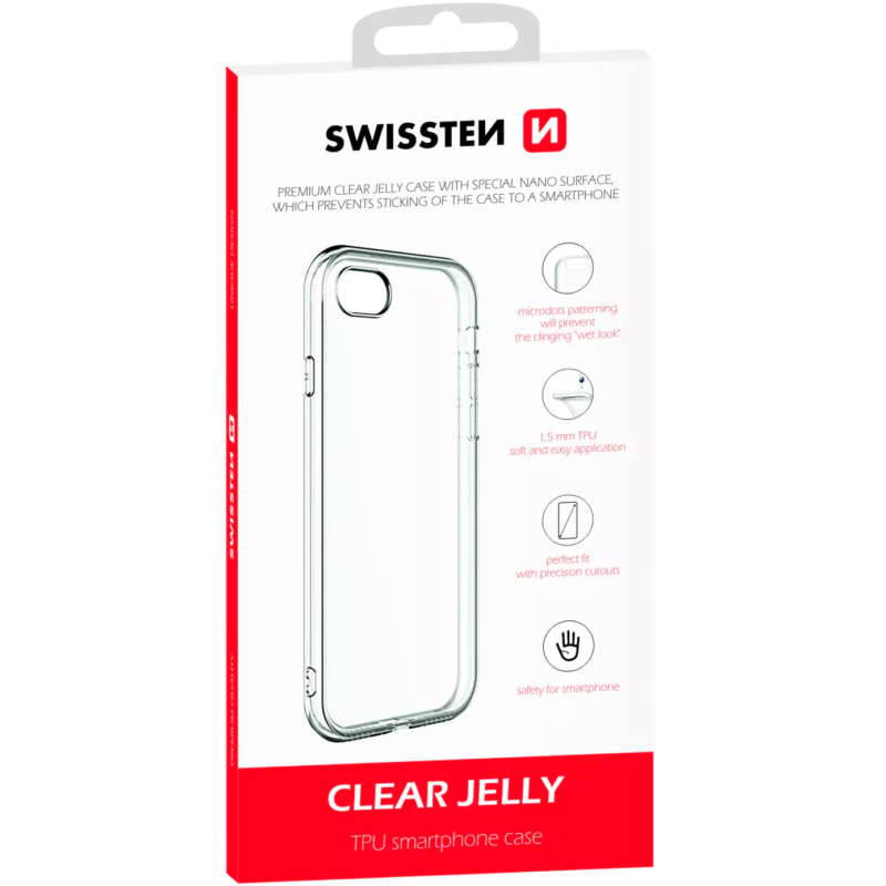 Coque Swissten Clear Jelly iPhone 15 Pro - 32802910 - Transparent