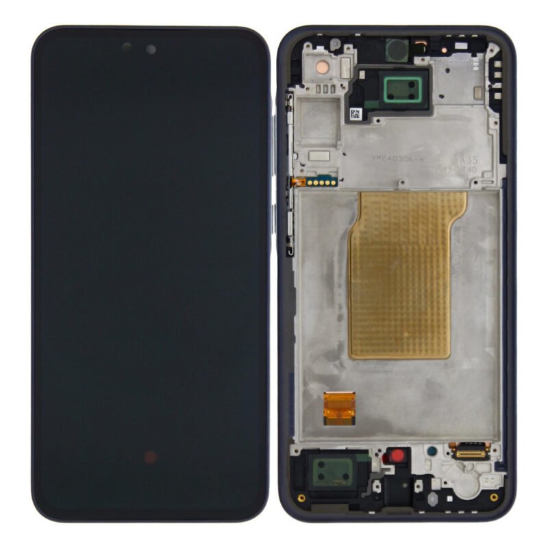 Écran LCD + Tactile Avec Cadre Samsung Galaxy A35 SM-A356B - GH82-34221A - (Auto-assemblé) - Marine