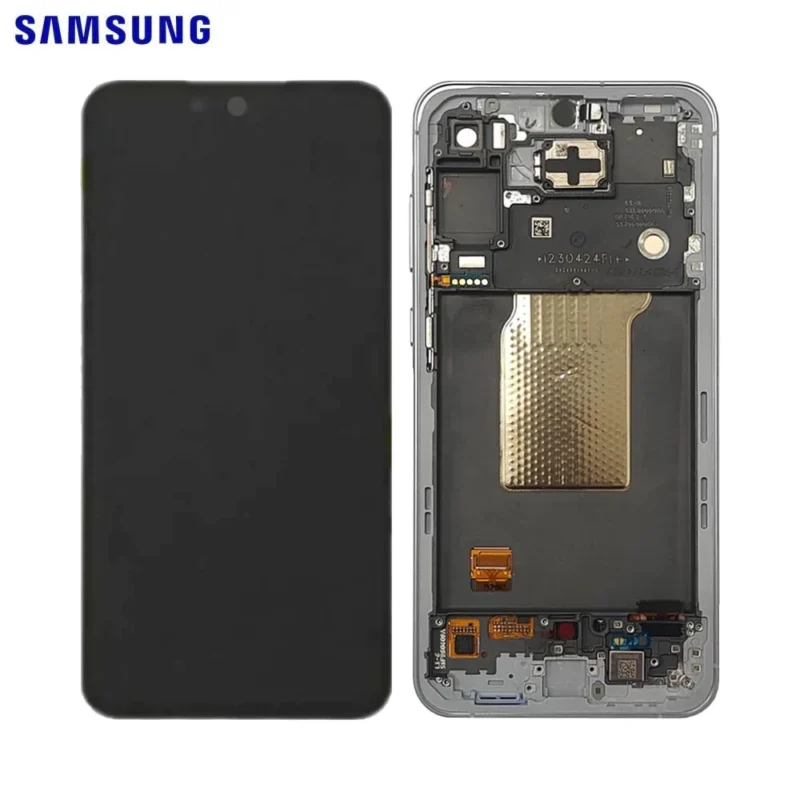 Écran LCD Tactile avec Cadre Samsung Galaxy A55 SM-A556B - GH82-34305D - (Pre-assemblé) - Jaune