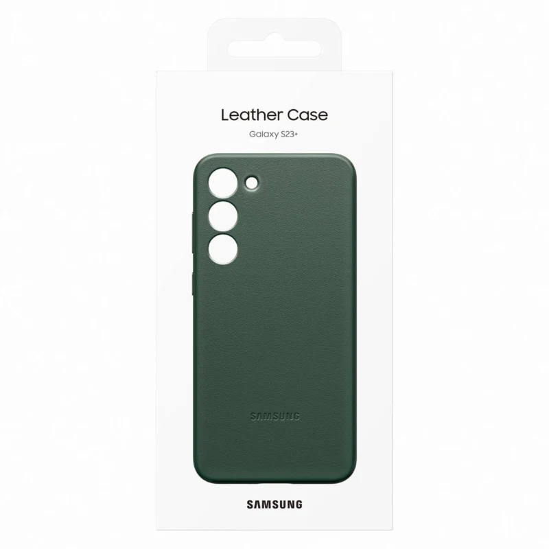 Samsung SM-S916B Galaxy S23 Plus Leather Cover - EF-VS916LGEGWW - Vert Samsung Galaxy S23 Plus SM-S916B Leather Cover - EF-VS916LGEGWW - Vert
